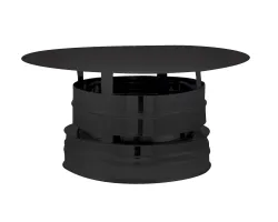 Chapeau Dp Aspirateur Ø153 Noir Mat