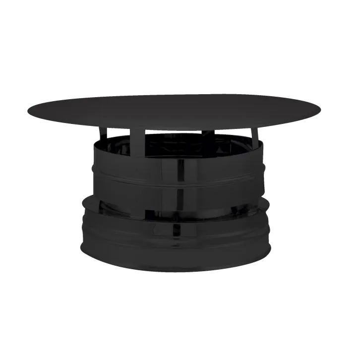 Chapeau Dp Aspirateur Ø180 Noir Mat