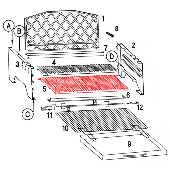 Grande grille pour barbecue Invicta Alexandrie - Ref F706805P