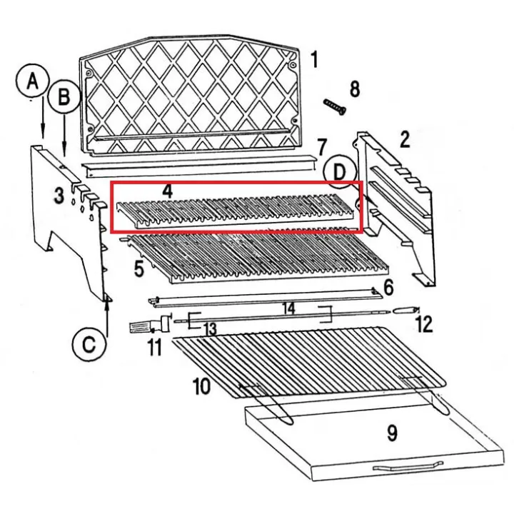 Petite grille pour barbecue Invicta Alexandrie - Ref F706805P