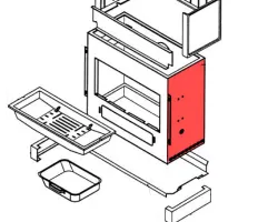 Panneau latéral en pierre naturelle 380x962 BNr 030 090 101 - Olsberg