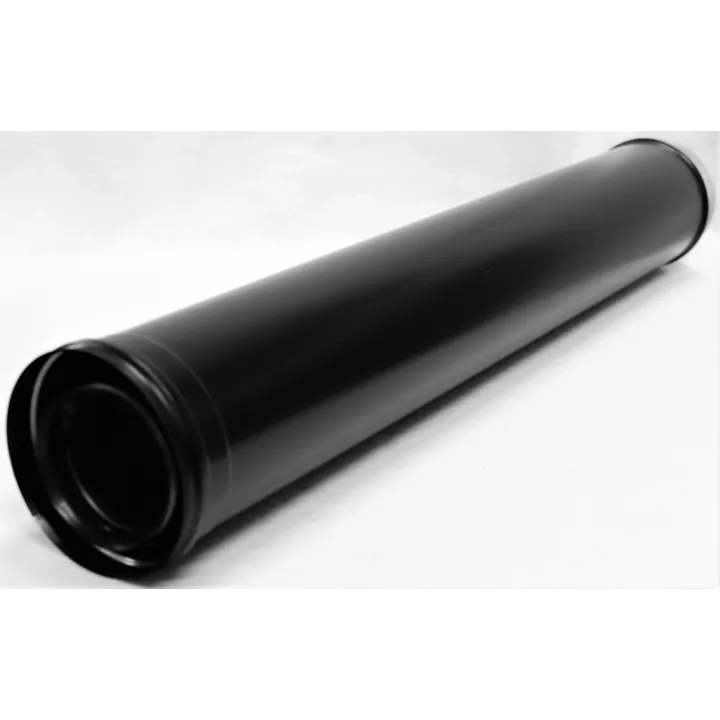 Tuyau 1m concentrique noir mat inox 316/304