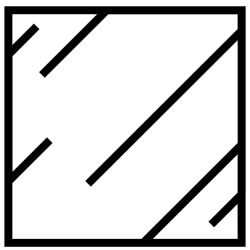 Vitre Trapèze rectangle pour poele à bois Deville LUX (2 vitres) (modele C07746 ) Réf D0025889