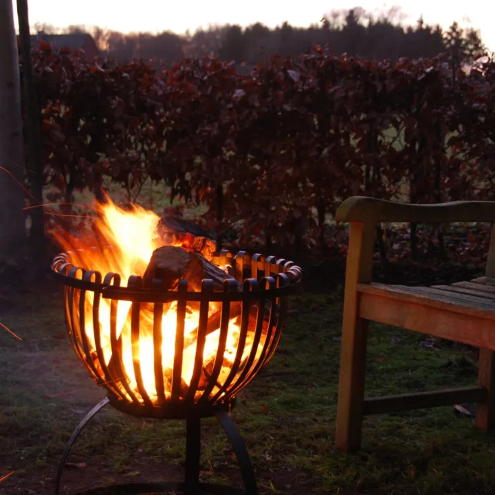 Brasero de jardin Tulipe - Panier à feu - Chauffe terrasse - Ersho