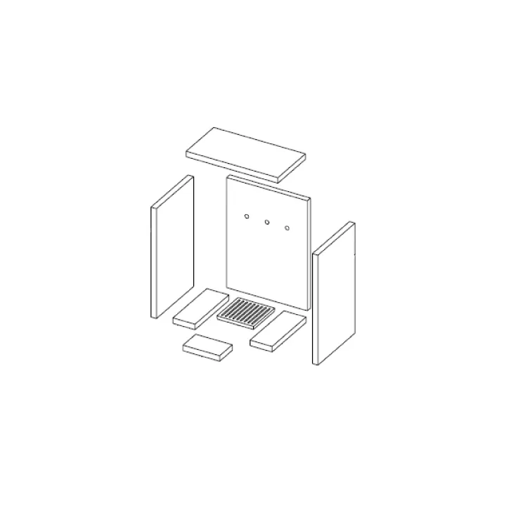 Set de pierres thermiques pour poêle Hase Forum 115 - référence 202292