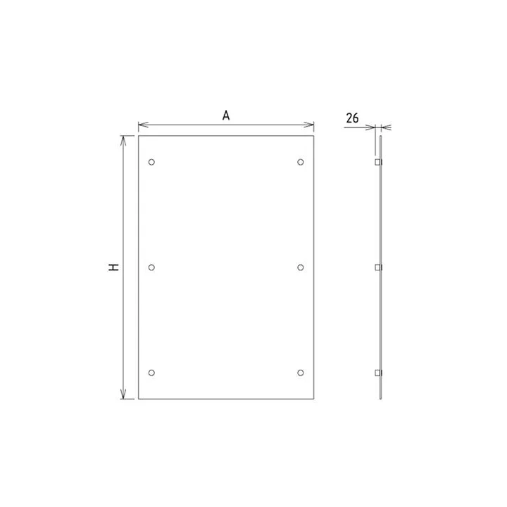 Protection Murale Verre 800X1200 Et Entretoises - Ref DN-027.PMV1