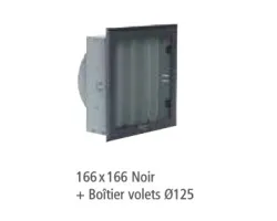 Grille de diffusion réglable avec boîtier à volets orientables