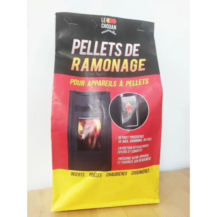 Granulés de ramonage pour insert poeles chaudières cuisinieres - Ersho