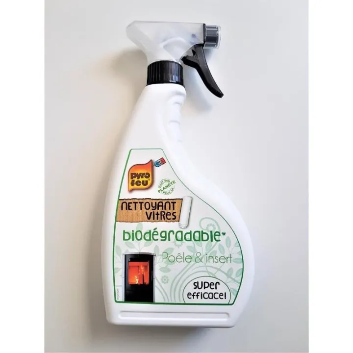 Nettoyant pour vitres d'appareil de chauffage biodégradable 750 ml