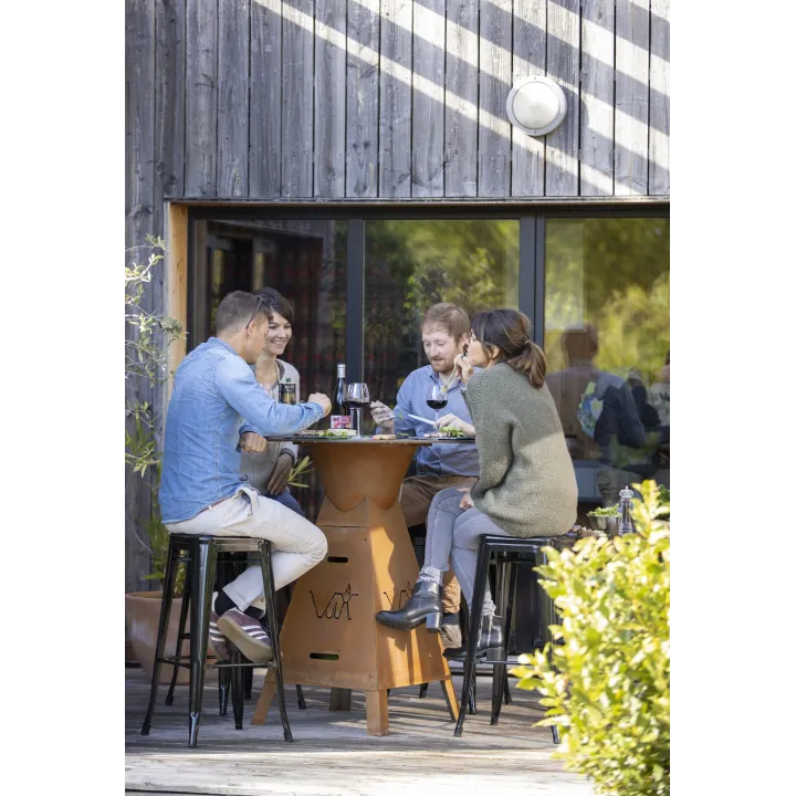 Brasero table plancha Magma VULX au bois ou au gaz - Ersho