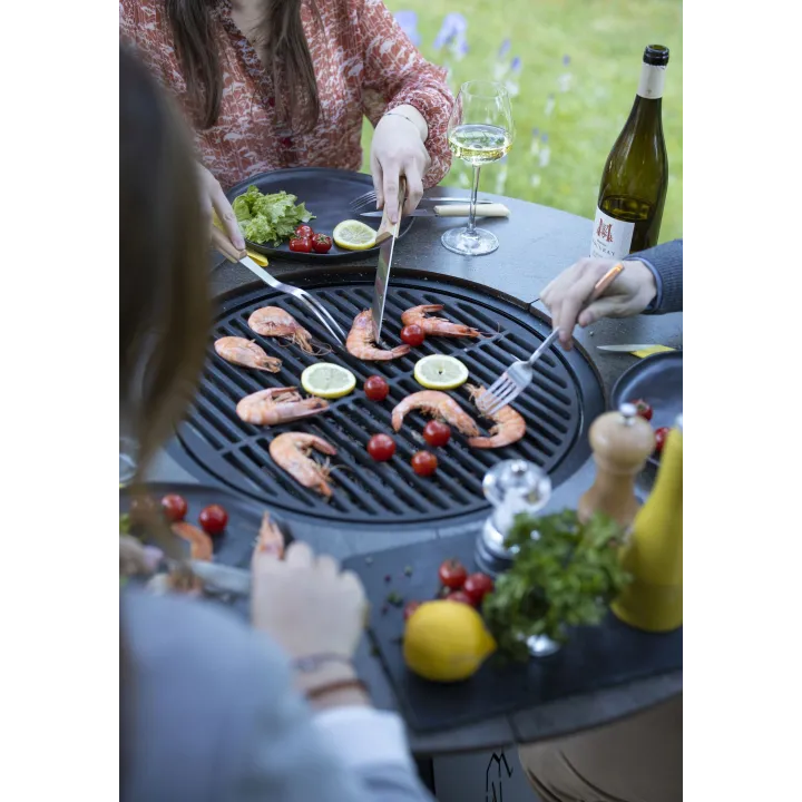 Brasero table plancha Magma VULX au bois ou au gaz - Ersho