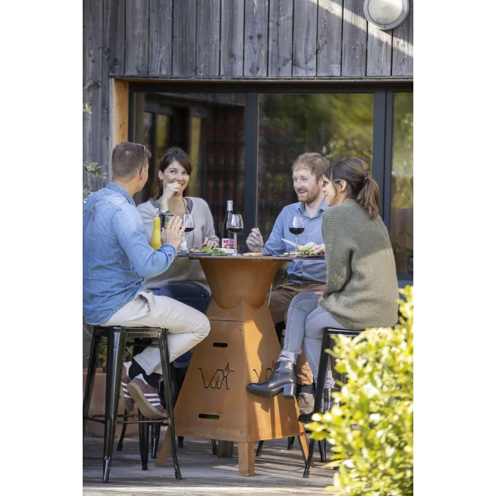 Brasero table plancha Magma VULX au bois ou au gaz - Ersho