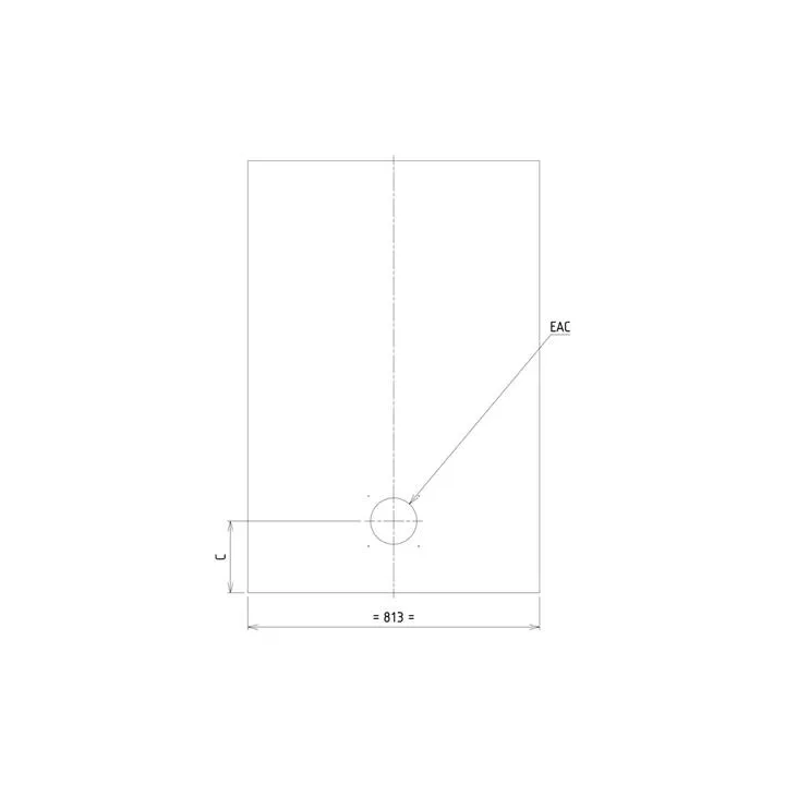 Protection Murale Unie 81X120 Cm Ea Centre Protection murale - Ersho