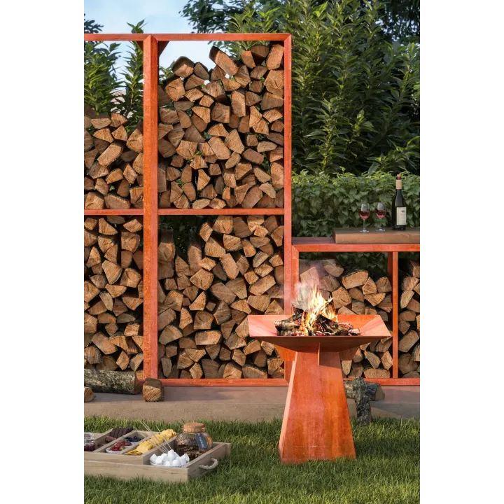 Brasero en acier corten Fuego VULX - Ersho