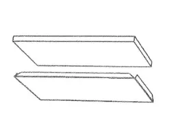 1/2 Deflecteur Droit 3878 Brut