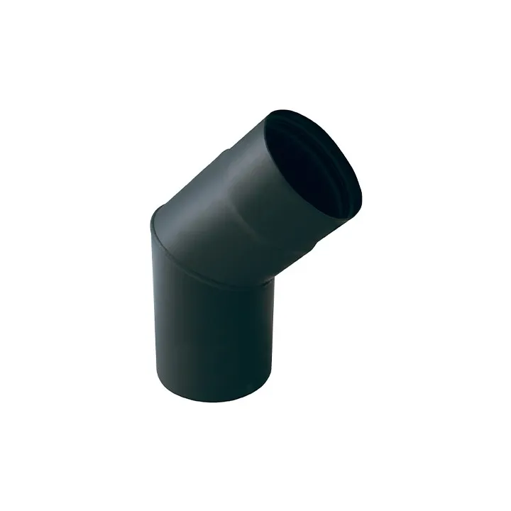 COUDE 45° 2mm ACIER NOIR SIMPLE PAROI Tubest distribué par Ersho