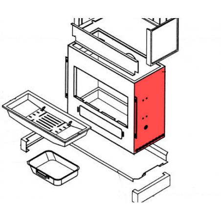 Côté gauche/droite Rouge - 4D24015741391 - Cadel