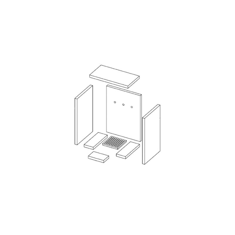 Réfractaire 250X124X20 - 4D11511001 - Cadel