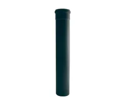 Longueur droite 1 m noir acier 1.2 mm pour conduit simple paroi Tubest distribué par Ersho