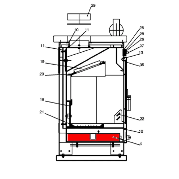 Cendrier pour le poêle Fireplace Akropolis