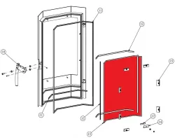 Vitre pour le poêle Fireplace Karthago Novo K3492