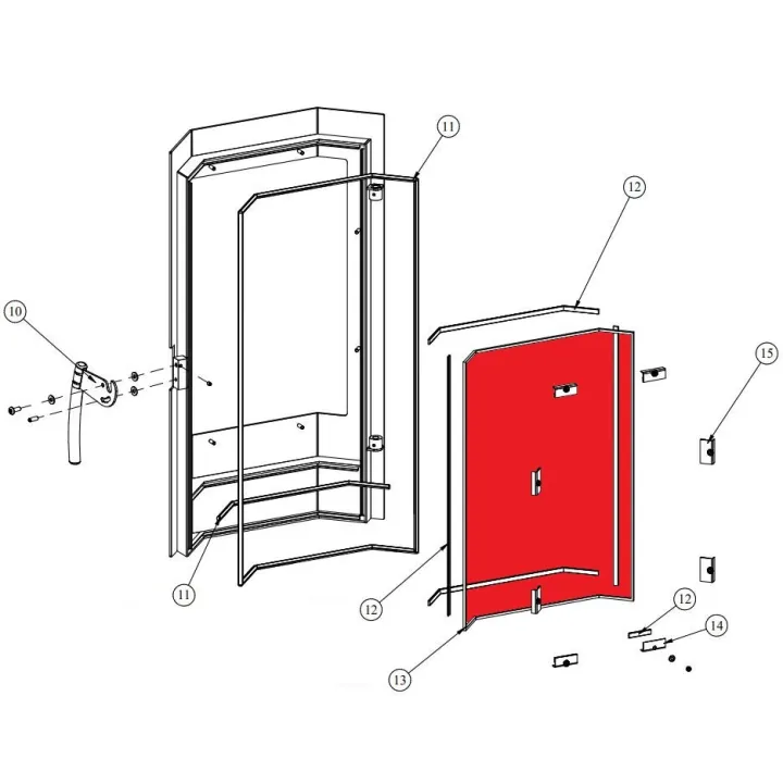 Vitre pour le poêle Fireplace Karthago Novo K3492