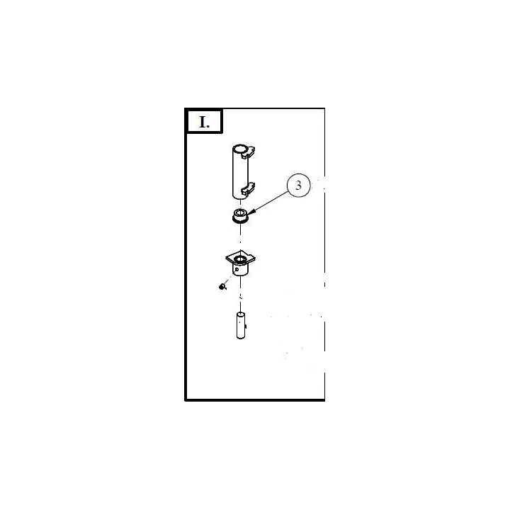 Pièce d'écartement pour volet de réglage chambre de combustion pour le poêle Fireplace Samba