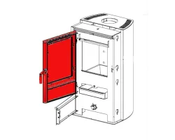 Porte de chambre de combustion pour le poêle Fireplace Madrid SP K3720