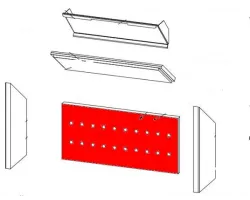 Pierre de plaque arrière kit pour le poêle Fireplace Rönky K2541