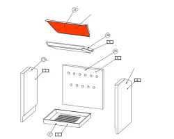 Déflecteur haut pour le poêle Fireplace Mambo K2690