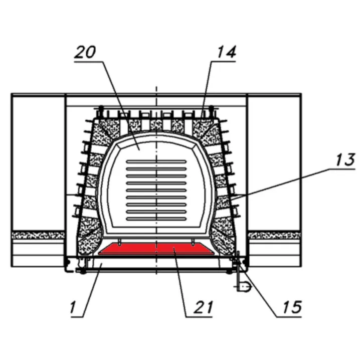 Grille verticale pour le poêle Fireplace Venezia