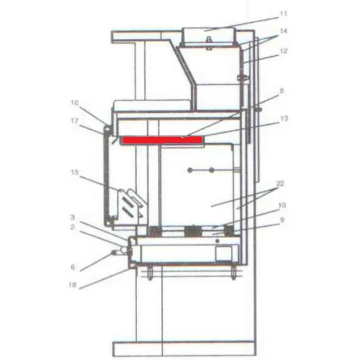 Déflecteur pour le poêle Fireplace Mallorca C