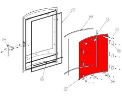 Vitre pour le poêle Fireplace Phoenix K2100