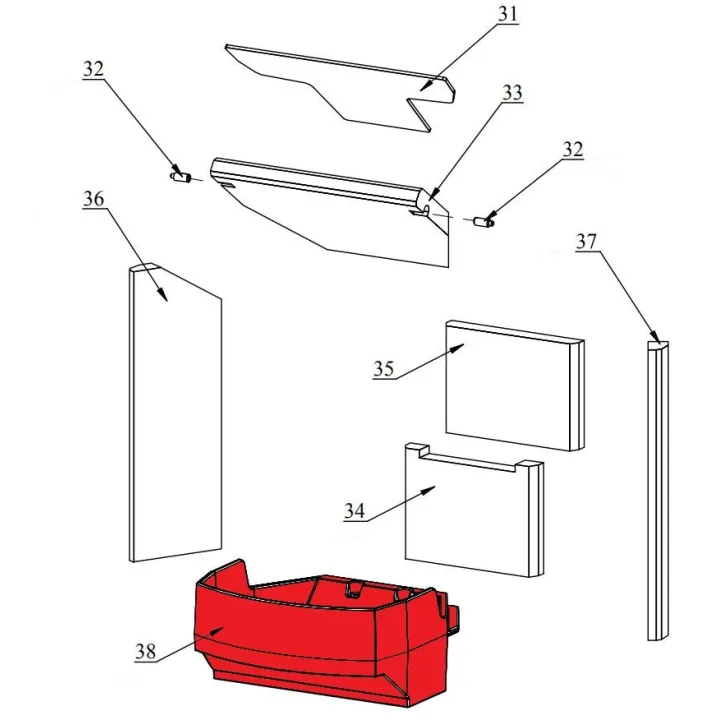 Sole foyère pour le poêle Fireplace Roma 2