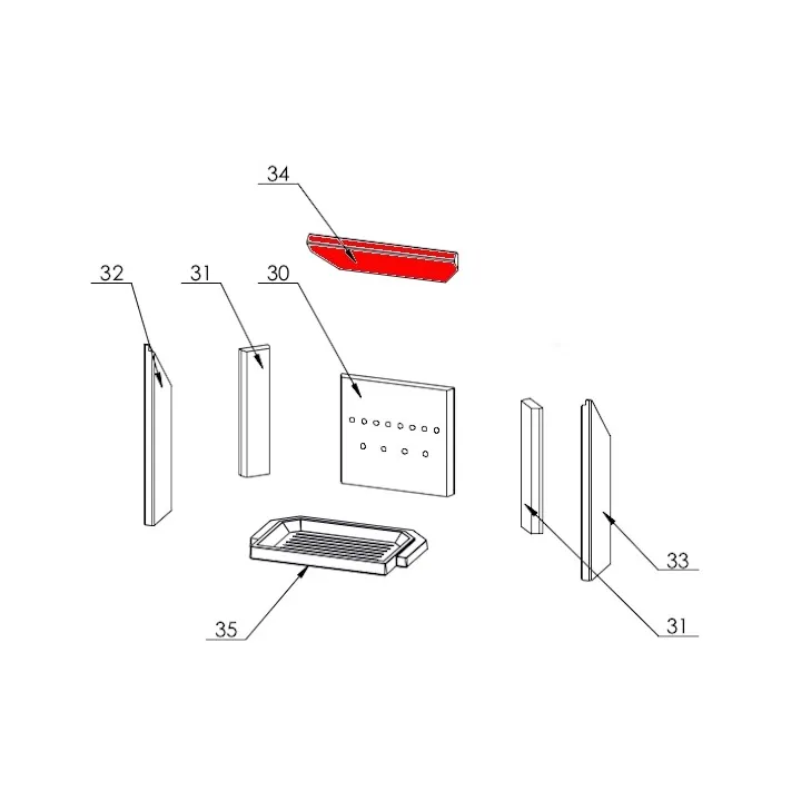 Déflecteur pour le poêle Fireplace Trondol