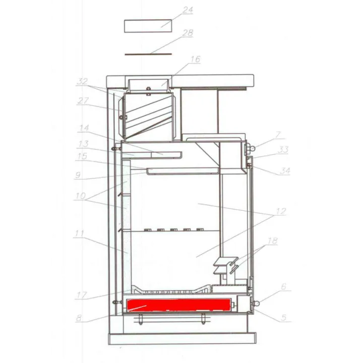 Cendrier pour le poêle Fireplace Alabama