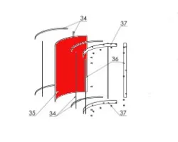 Vitre pour le poêle Fireplace Amarant