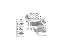 Fond pour barbecue Invicta Alexandrie - Ref F706830P