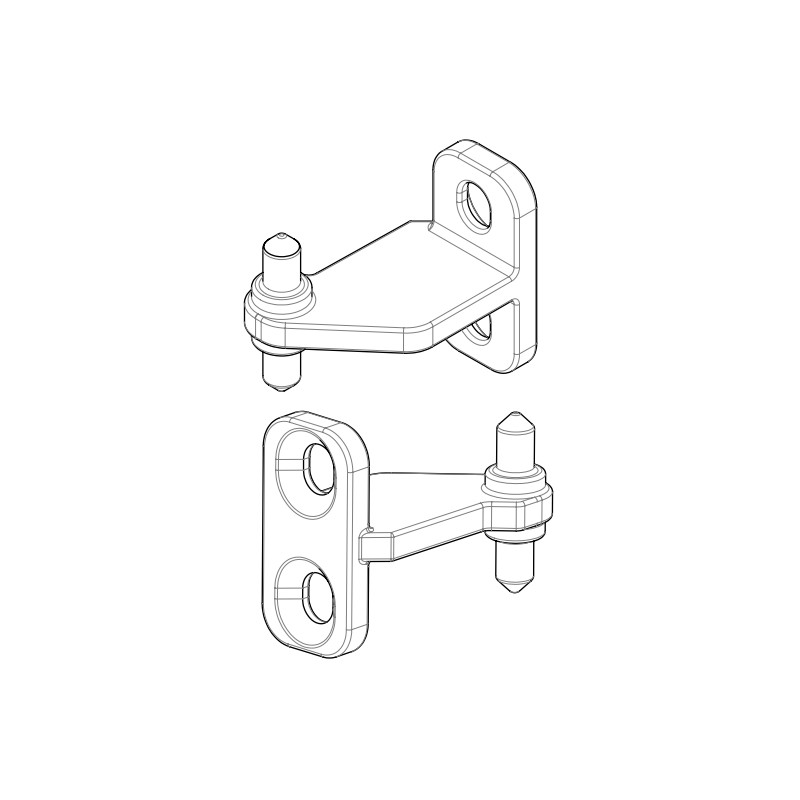 Charnière de porte - Ref 41202006990 - MCZ