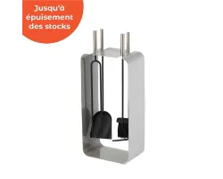 Set d'entretien gris inox pour poêle à granule - Ersho