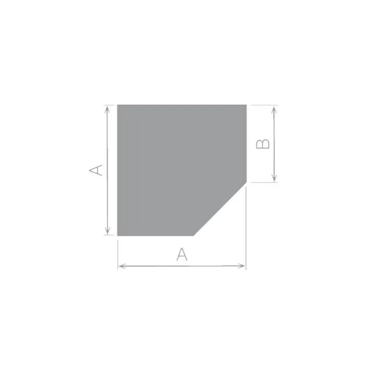 Plaque de sol pentagone 110 x110 x 65 cm en verre - Ersho