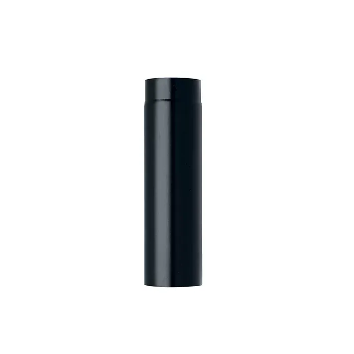 Longueur droite 0.5 m acier noir 1.2 mm pour conduit simple paroi Tubest distribué par Ersho