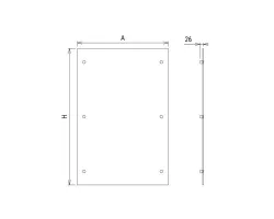 Lot De 2 Protections Murales Verre 800X1200  pour cheminées et poeles à bois - Ersho