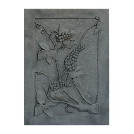 Plaque en fonte Raisins 50 x 70 h x 1 cm