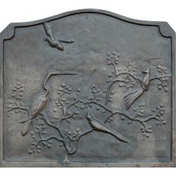 Plaque en fonte Oiseaux 53 x 49 h x 1 cm