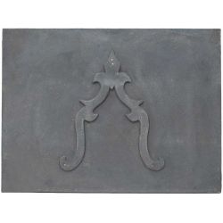 Plaque en fonte Lys 110 x 80 h x 1,2 cm