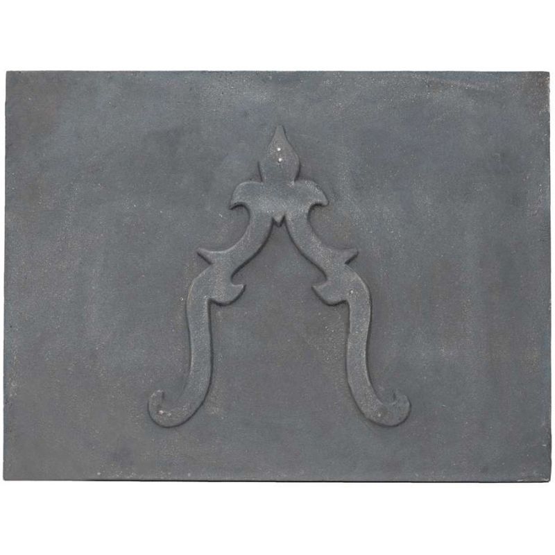 Plaque en fonte Lys 110 x 80 h x 1,2 cm