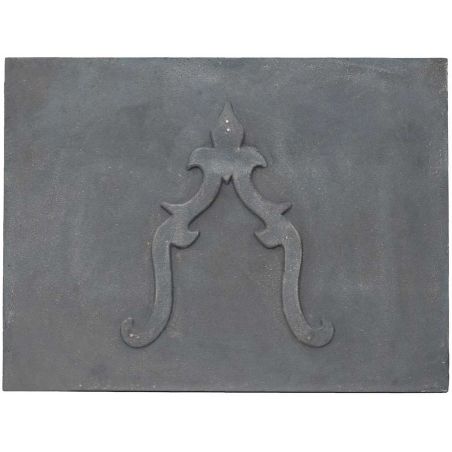 Plaque en fonte Lys 110 x 80 h x 1,2 cm