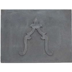 Plaque en fonte Lys 80 x 60 h x 1,2 cm