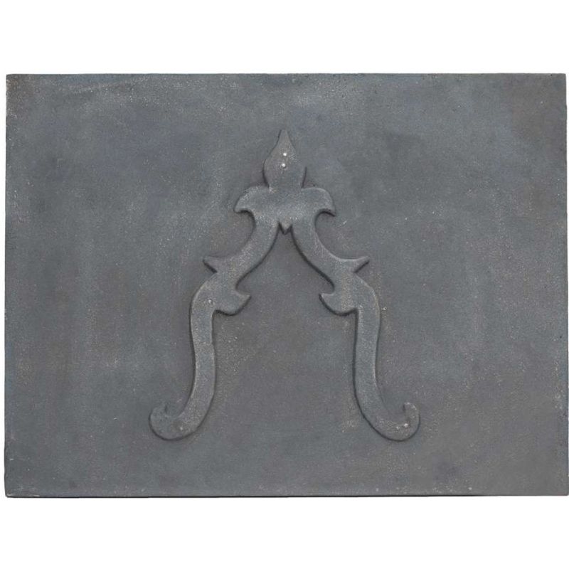 Plaque en fonte Lys 80 x 60 h x 1,2 cm